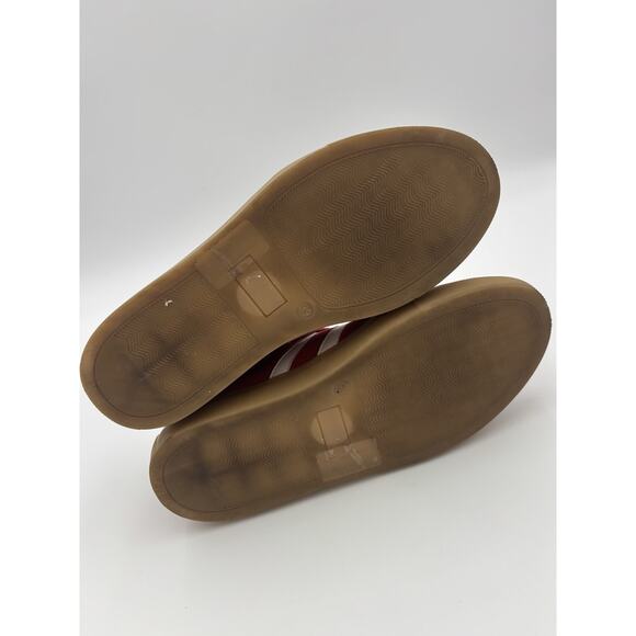 Cruza Low Profile Sneakers Red Suede Size 39 Retro Made in Portugal - Picture 11 of 12